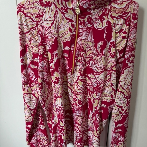 NWOT LILLY PULITZER Justine Half Zip Pullover M L XL - Picture 3 of 3